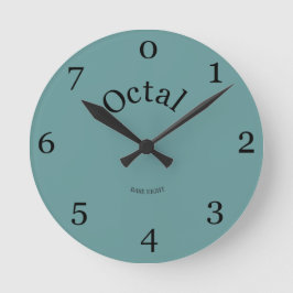 Reloj octal vida en la base 8