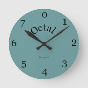 Reloj octal vida en la base 8