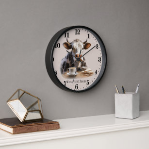 Relojes de pared Vaca Zazzle ES