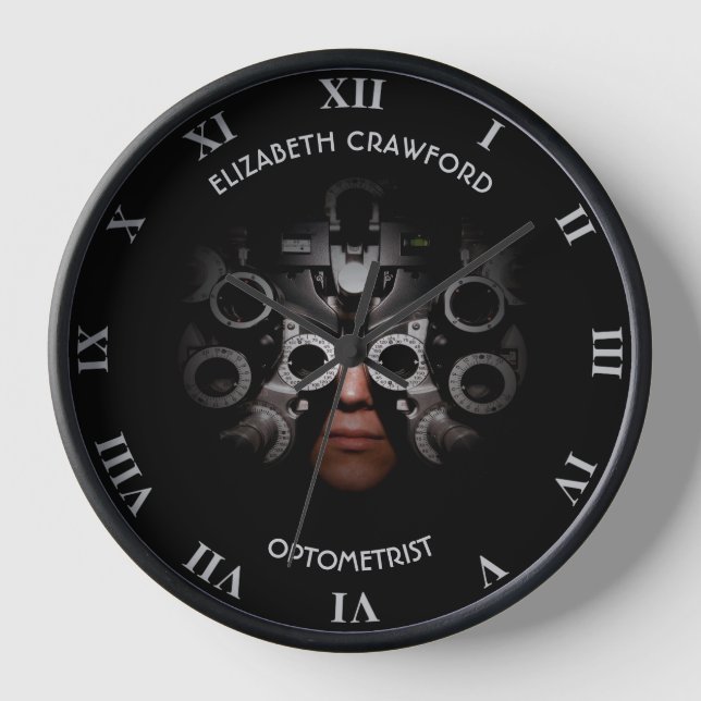Reloj Oftalmólogo Prueba óptica Visión Optometrista (Anverso)
