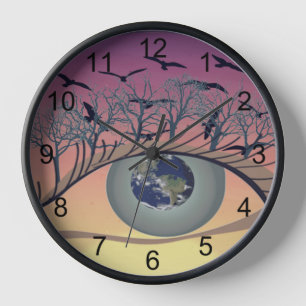 Reloj Ojos en el mundo, la tierra y el medio ambiente