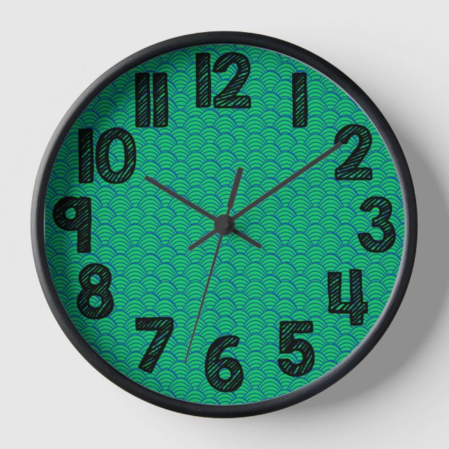 Reloj Ondas azules (Anverso)