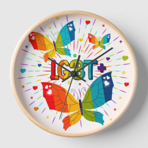 Reloj Orgullo mariposa amor amor conciencia LGBT