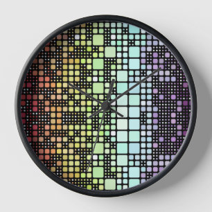 Reloj Orgullo Neurogénero Geométrico Groovy Funky Retro