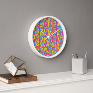 Reloj Orgulloso Pansexual Groovy Trippy Squiggly Quirky 