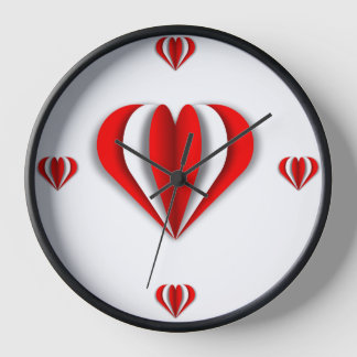 Reloj Origami de corazón