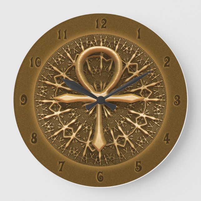 RELOJ - ORNAMIENTO DE ORO DE ANKH GOLDEN EGIPCIO (Anverso)