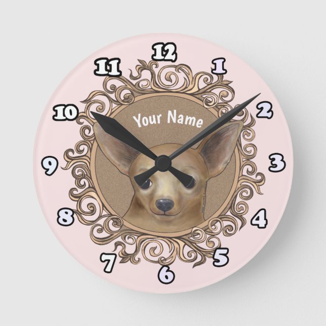 Reloj Ornate Chihuahua (Anverso)