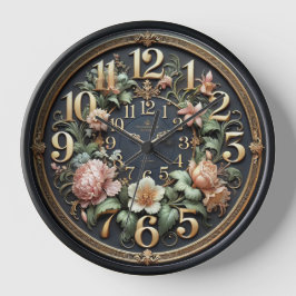 Reloj Ornate Floral Elegance Wall