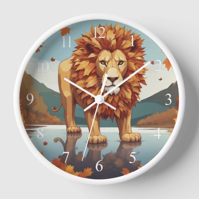 Reloj Otoño deja león macho (Anverso)