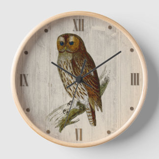 Reloj Owl en Wood Look