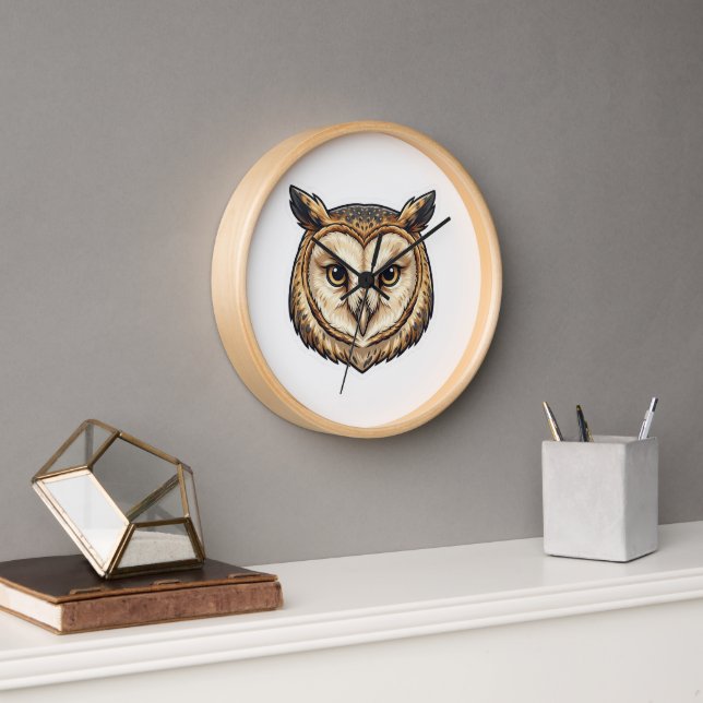 Reloj Owl head designed wall watch (Oficina)