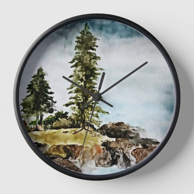 Reloj Paisaje acuático del lago Tahoe (Anverso)