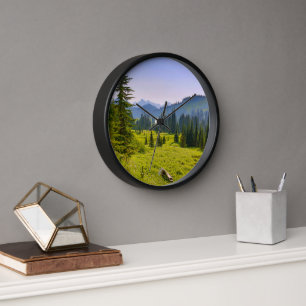 Reloj Paisaje de montaña y bosque Estado de Washington
