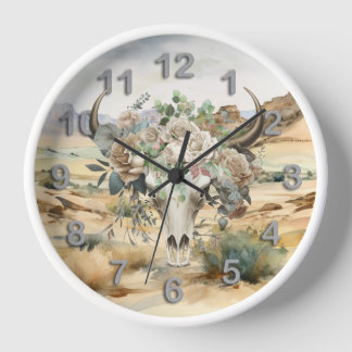 Reloj Paisaje del desierto de rosas blancas