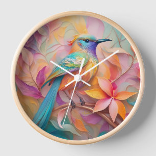 Reloj Pájaro de la Fantasía del Songbird Throet Violet