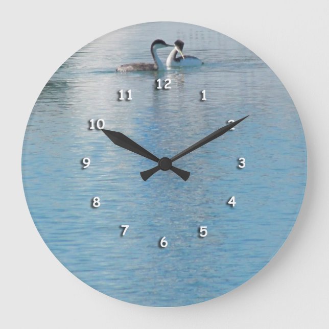 Reloj - pájaros de orilla en puerto (Anverso)