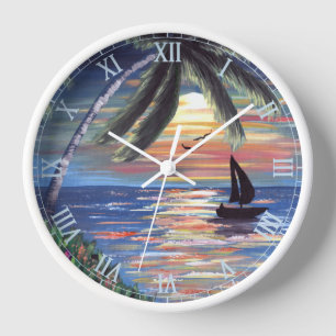 Reloj Palm Trees Cifras del Océano Atlántico