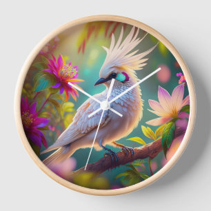 Reloj Paloma de Fantasía con Pluma Crestada Juvenil