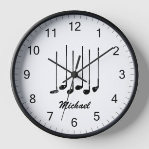 Reloj Palos de golf personalizados modernos y modernos