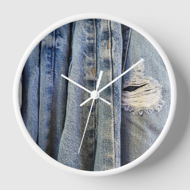 Reloj Pantalones vaqueros azules desgastados (Anverso)