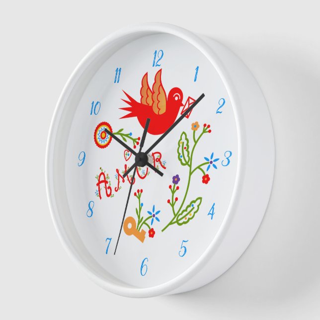 Reloj pañuelos de amor de San Valentín (Ángulo)