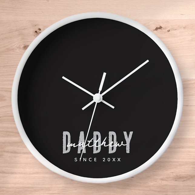 Reloj Papi desde el 20XX moderno elegante simple (Subido por el creador)