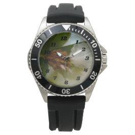 Reloj para hombre con protector de corona goma neg