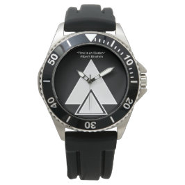 Reloj para hombre con protector de corona goma neg