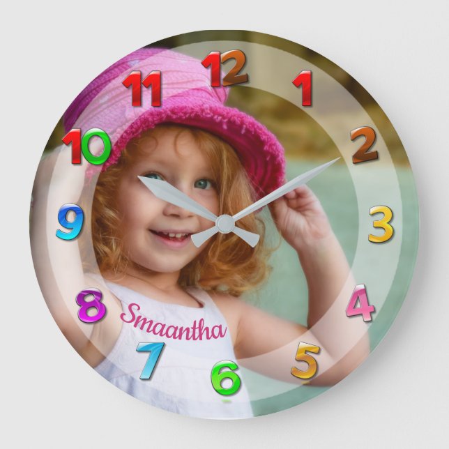 Reloj para niños con fotografía Personalizado (Anverso)