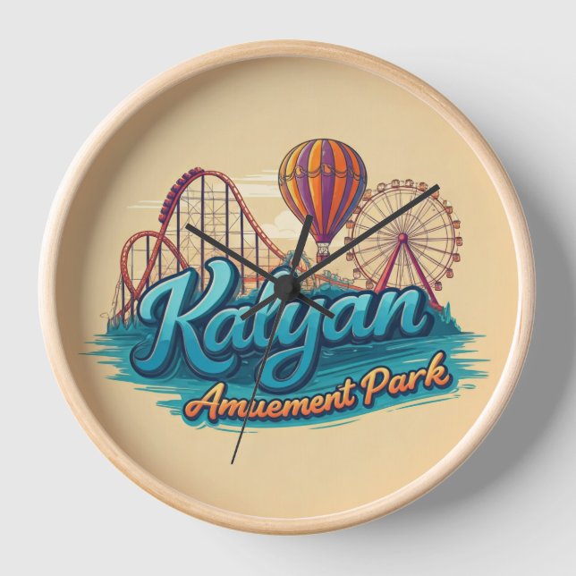 Reloj Parque de atracciones Wall ClockKalyan: (Anverso)