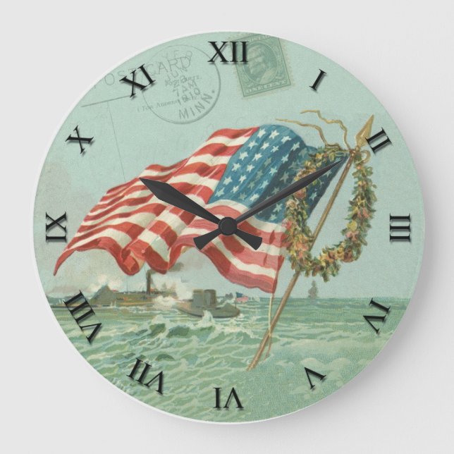 Reloj patriótico - Bandera y honor (Anverso)