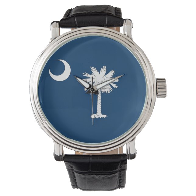 Reloj patriótico con bandera de Carolina del Sur (Anverso)