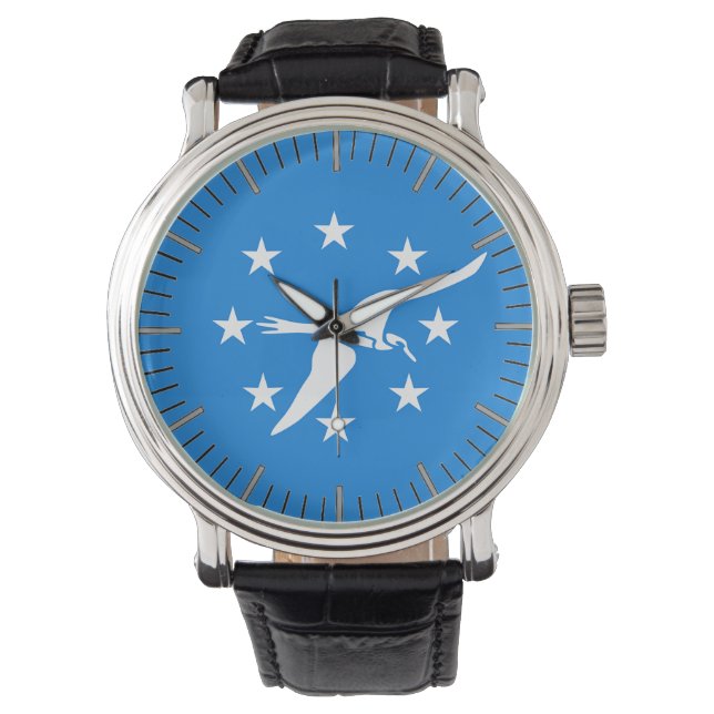 Reloj patriótico con bandera de Corpus Christi (Anverso)