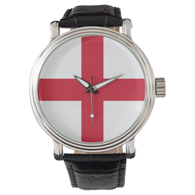 Reloj patriótico con bandera de Inglaterra (Anverso)
