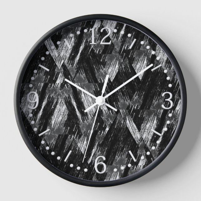 Reloj Patrón abstracto de grunge. (Anverso)