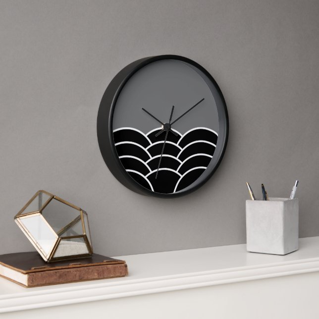 Reloj Patrón de arte clásico contemporáneo de escalas de (Oficina)