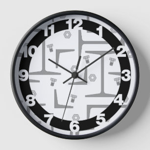 Reloj Patrón de dibujo de acero estructural