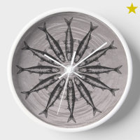 Patrón de fondo de dibujo de sardina gris