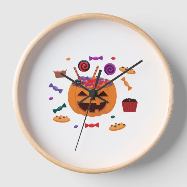 Reloj Patrón de Halloween (Anverso)