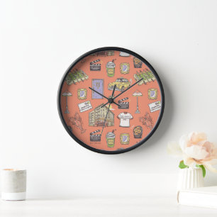 Reloj Patrón de iconos coloridos de FRIENDS™