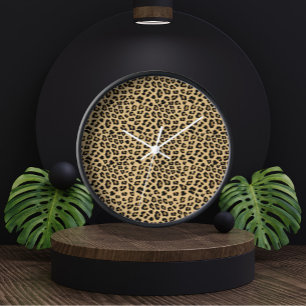 Reloj Patrón de impresión de leopardo