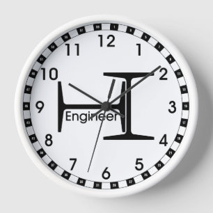 Reloj Patrón de ingeniero de vigas de acero