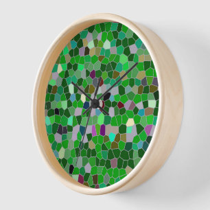 Reloj Patrón de jardín multicolor VERDE