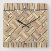 Reloj - Patrón de ladrillo