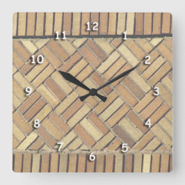 Reloj - Patrón de ladrillo