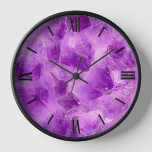 Reloj Patrón de Piedra Preciosa, Cristal de Amatista