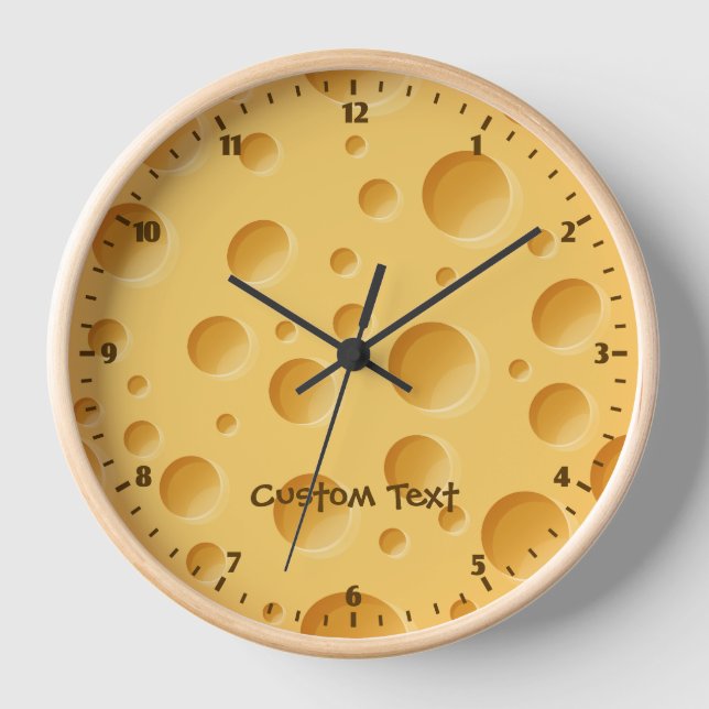 Reloj Patrón de queso suizo (Anverso)