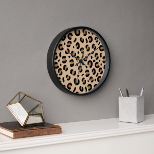 Reloj Patrón de Raya de Tigre Negrita – Diseño de Impres