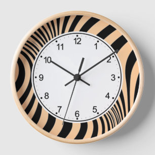 Reloj Patrón de textura de impresión de piel de cebra